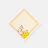 Serviette En Papier Voici Le Baby shower Garçon Son Little Sunshine (Coin)