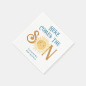 Serviette En Papier Voici Le Baby shower Son (Coin)