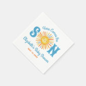 Serviette En Papier Voici le Baby shower Son Sunshine (Coin)