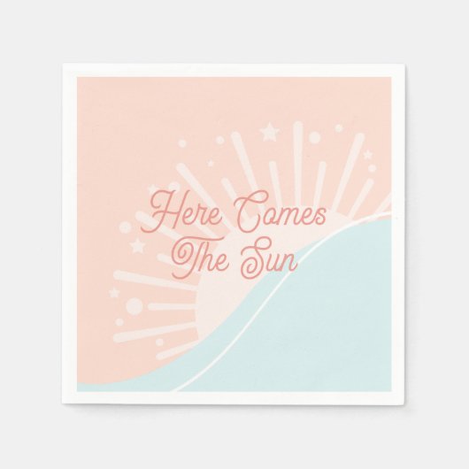 Serviette En Papier Voici Le Papier Soleil Napkin (Devant)