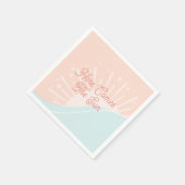 Serviette En Papier Voici Le Papier Soleil Napkin (Coin)