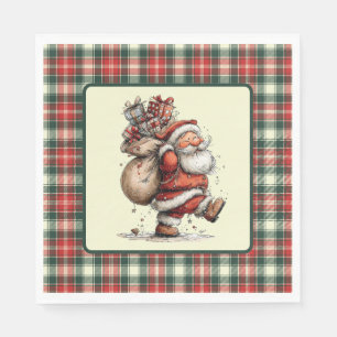 Serviette En Papier Voici le Père Noël