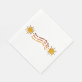 Serviette En Papier Voici Le Soleil (Coin)