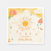 Serviette En Papier Voici le Son Jaune soleil (Devant)