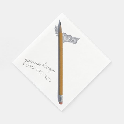 Serviette En Papier Voici mon numéro LUNCHEON NAPKIN (Coin)