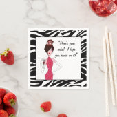 Serviette En Papier "Voici ton gâteau ! J'espère que tu t'étoufferas d (En situation)