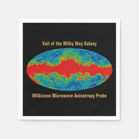 Serviette En Papier Voile Galaxy Voie Lactée sur l'univers WMAP (Devant)
