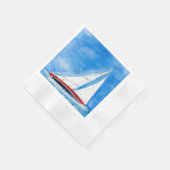 Serviette En Papier voilier haute mer aquarelle (Coin)