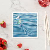 Serviette En Papier Voilier sous voile et Spinaker (En situation)