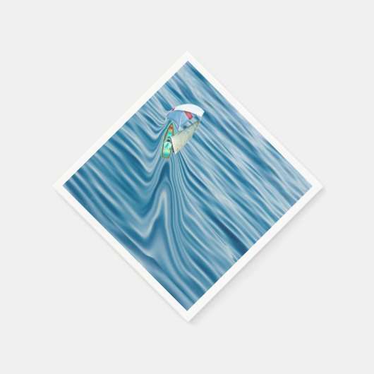 Serviette En Papier Voilier sous voile et Spinaker (Coin)