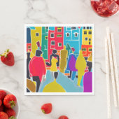 Serviette En Papier Voisins (En situation)