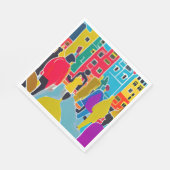 Serviette En Papier Voisins (Coin)