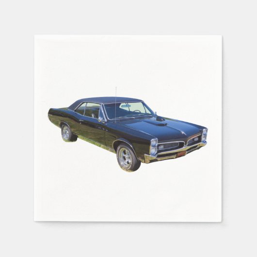 Serviette En Papier Voiture à muscles Pontiac GTO 1967 (Devant)