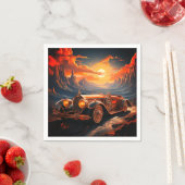 Serviette En Papier Voiture Artsy (En situation)