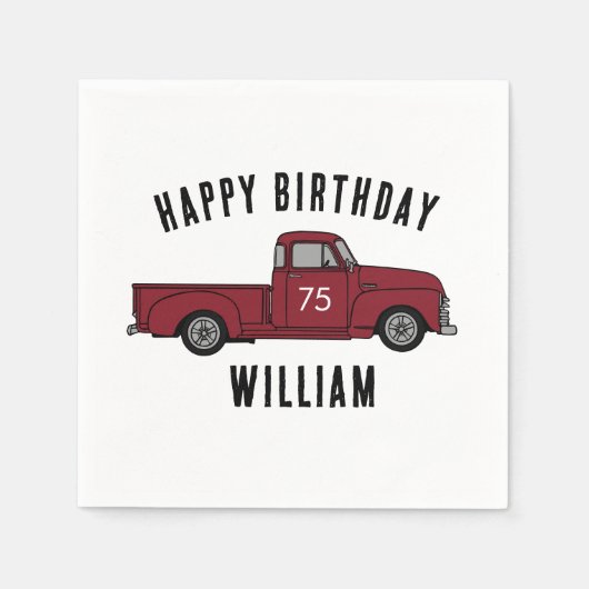 Serviette En Papier Voiture classique 1952 Chevy Pickup camion serviet (Devant)