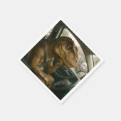 Serviette En Papier Voiture de conduite Imaginaire Dinosaur (Coin)