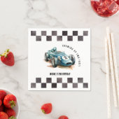 Serviette En Papier Voiture de course à 2 ans (En situation)
