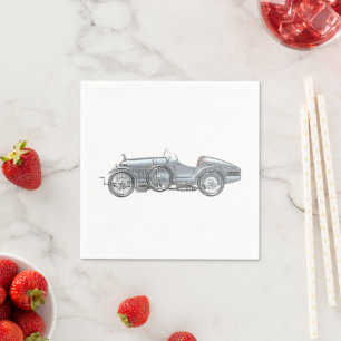 Serviette En Papier Voiture de course Amilcar