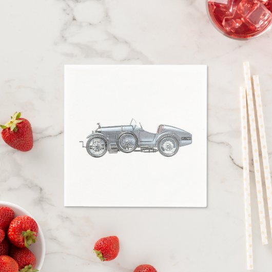 Serviette En Papier Voiture de course Amilcar (En situation)