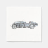 Serviette En Papier Voiture de course Amilcar (Devant)
