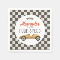 Voiture de course vintage fait QUATRE Speed Annive