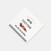Serviette En Papier Voiture Fast One Race Anniversaire Napkins (Coin)