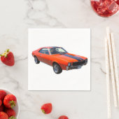 Serviette En Papier Voiture musculaire AMC Javlin 1969 (En situation)