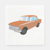 Serviette En Papier Voiture Tan Retro (Devant)