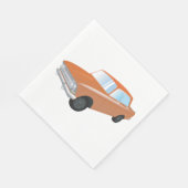 Serviette En Papier Voiture Tan Retro (Coin)