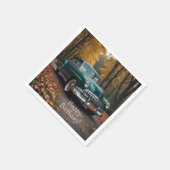 Serviette En Papier Voiture verte antique (Coin)