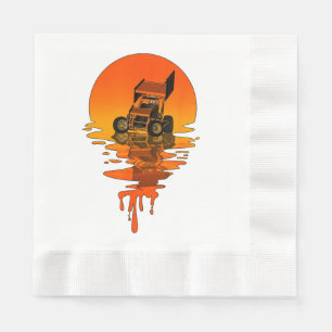 Serviette En Papier Voiture vintage Retro Style Sprint