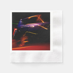 Serviette En Papier voiture violette danse serviettes
