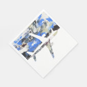 Serviette En Papier Vol Abstrait par Michael Moffa (Coin)