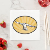 Serviette En Papier Vol Retro Hawk (En situation)