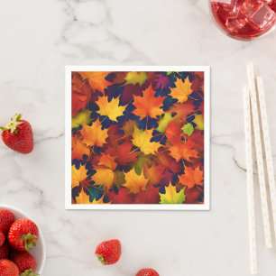 Serviette En Papier Volage de automne rustique