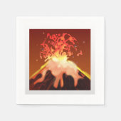Serviette En Papier Volcan - Emoji (Devant)