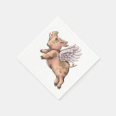Serviette En Papier Voler des cochons (Coin)
