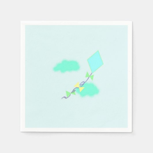 Serviette En Papier Voler un cerf-volant (Devant)