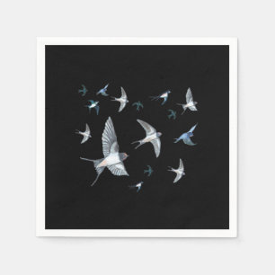 Serviette En Papier Vols d'hirondelles en vol