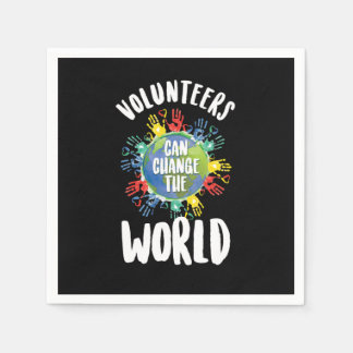 Serviette En Papier Volunteers Can Change The World Volunteering Volun