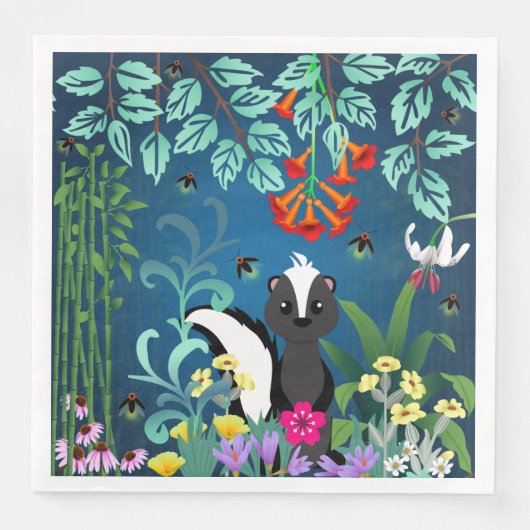 Serviette En Papier Voodland Skunk (Devant)