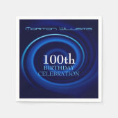 Serviette En Papier Vortex 100e Anniversaire Papier de célébration Nap (Devant)
