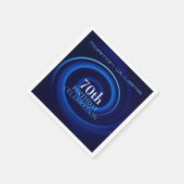 Serviette En Papier Vortex 70e Anniversaire Papier de célébration Napk (Coin)