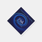 Serviette En Papier Vortex 75e Anniversaire Papier de célébration Napk (Coin)