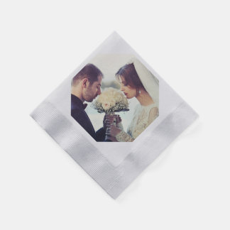 Serviette En Papier VOS PROPRES PHOTOS Papier de réception Mariage