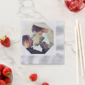 Serviette En Papier VOS PROPRES PHOTOS Papier de réception Mariage (En situation)