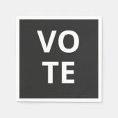 Serviette En Papier Vote (Devant)