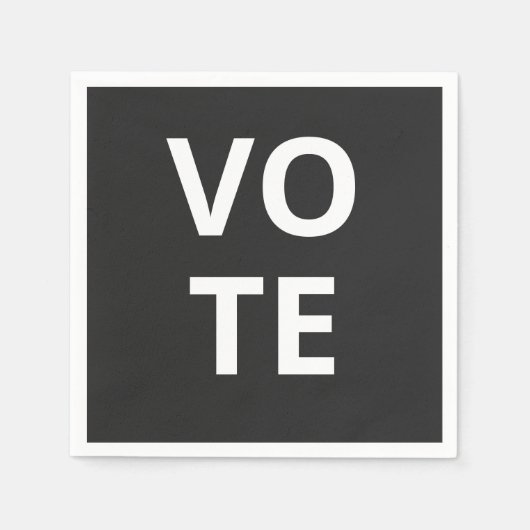 Serviette En Papier Vote (Devant)