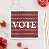 Serviette En Papier Vote (En situation)