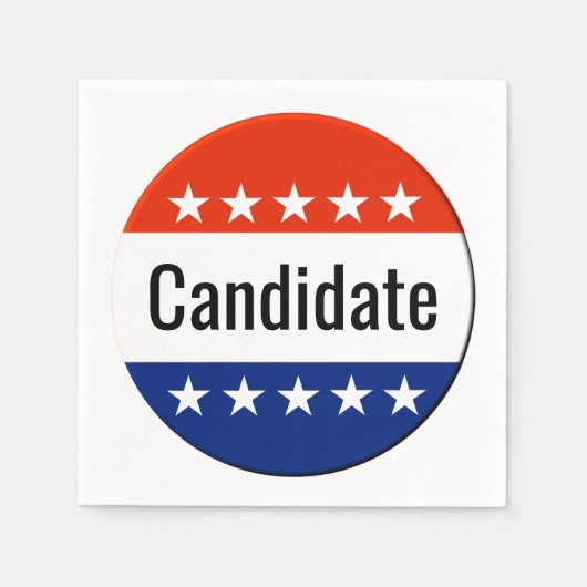 Serviette En Papier Vote 2026 Élection de mi-mandat (Devant)